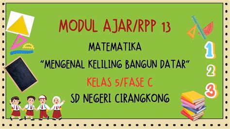 Kegiatan Pembelajaran Matematika Mengenal Keliling Bangun Datar Kelas