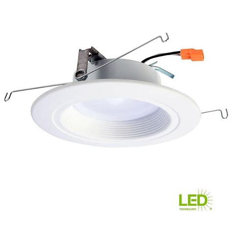 Many times, a hanging light fixture is not practical for a drop ceiling, but you can still improve the lighting by installing recessed lights inside the drop. Halo 5 in. and 6 in. 3000K White Integrated LED Recessed ...