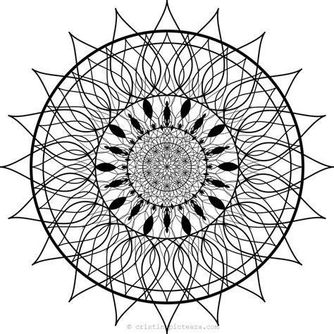 Mandala De Colorat