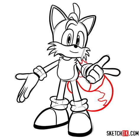 How To Draw Tails Sonic The Hedgehog Sketchok Easy Drawing Guides