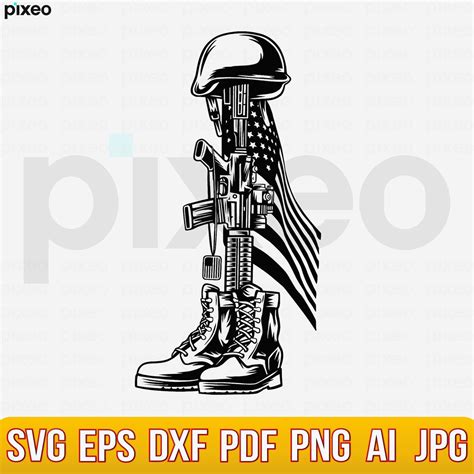 Fallen Soldier Tribute Svg Us Soldier Svg Us Army Svg Us Etsy