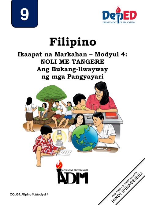 FIL9 Q4 MOD4 FILIPINO Filipino Ikaapat Na Markahan Modyul 4 NOLI ME TANGERE Ang Studocu