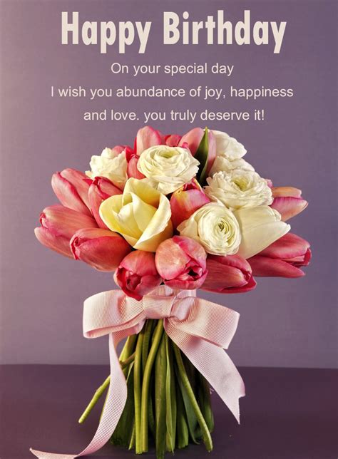 Happy Birthday Flowers Photo Happy Birthday Wishes Memes Sms