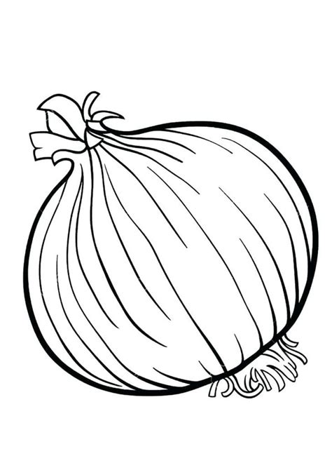 Coloring Pages Onion Coloring Page