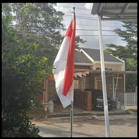 Jual Tiang Bendera Merah Putih 3 Metertiang Besi Merah Putihbendera