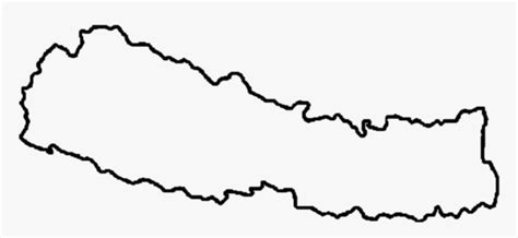 Outline Map Of Nepal