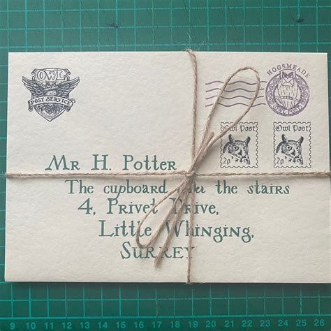 Personalised Hogwarts Acceptance Letter Envelope Real Wax Seal Etsy