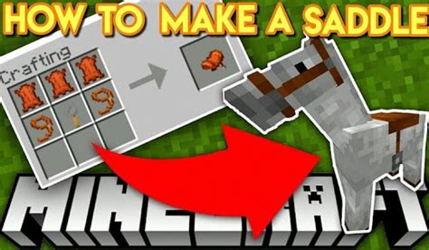 How To Make A Saddle In Minecraft