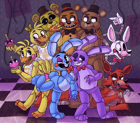 ¡todos Están Aquí D Five Nights At Freddys Animatronic Fnaf Fnaf 1