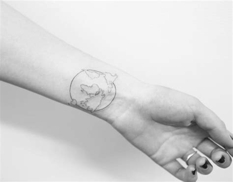 40 World Map Tattoos That Will Ignite Your Inner Travel Bug