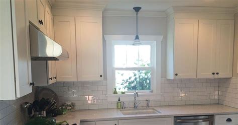 It is possible to remove the doors of this shaker dove gray wall cabinet, and we have touchup kits available. Seattle Remodeled Kitchen Has Beadboard Ceiling White ...