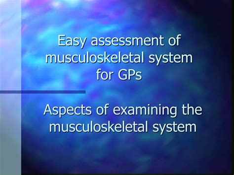 Musculoskeletal Examinationppt