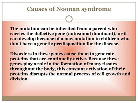 Ppt Noonan Syndrome Causes Symptoms Daignosis Prevention And