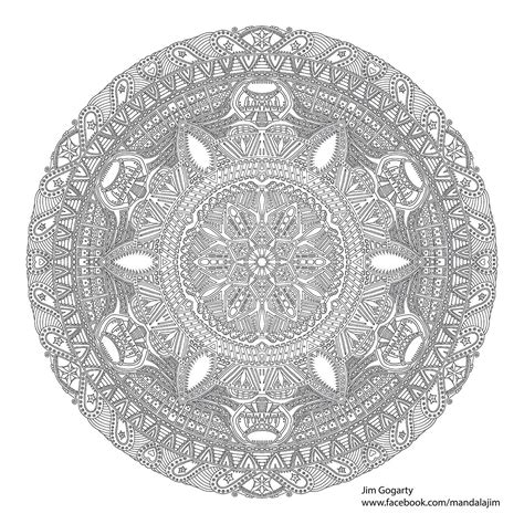 Difficult Mandala Coloring Pages Coloring Home