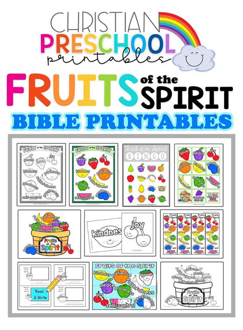 Fruit Of The Spirit Bible Printables Fruit Of The Spirit Printables