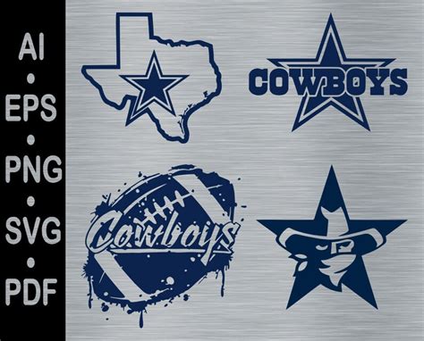 Dallas Cowboys Svg Dallas Cowboys Vector Nfl Logos Svg Etsy