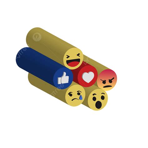 Social Media Reactions Vector Art Png Social Media 3d Reactions Emoji