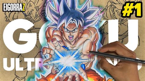 COMO DIBUJAR A GOKU ULTRA INSTINTO HACIENDO EL KAME HAME HA