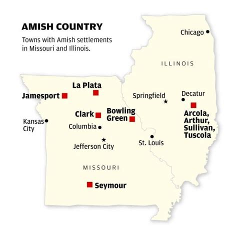 Amish Communities In Illinois Map