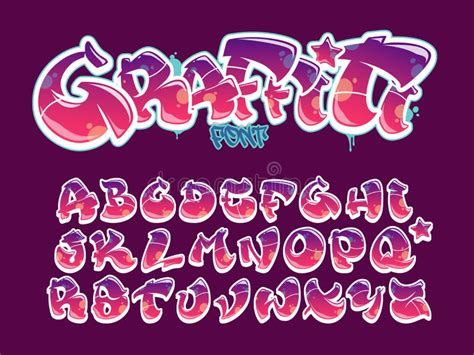 Bubble Font Graffiti Alphabet Stock Illustrations 618 Bubble Font