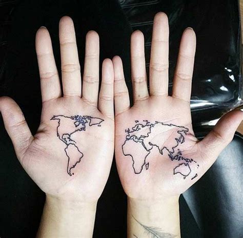 40 World Map Tattoos That Will Ignite Your Inner Travel Bug