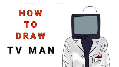 How To Draw TV Man Skibidi Toilet Simple Step By Step Drawing YouTube