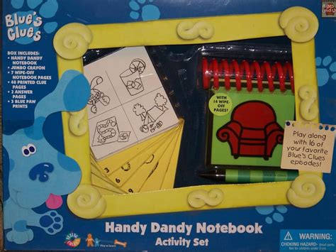 Blue S Clues Steve S Handy Dandy Notebook Activity Set Amazon Ca The