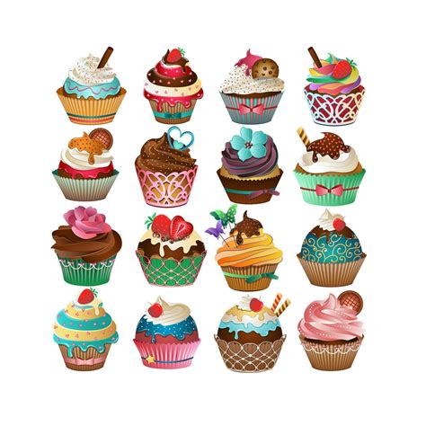 Cute Cupcake Vector