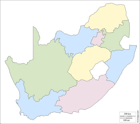 Map Of South Africa World Map With Countries