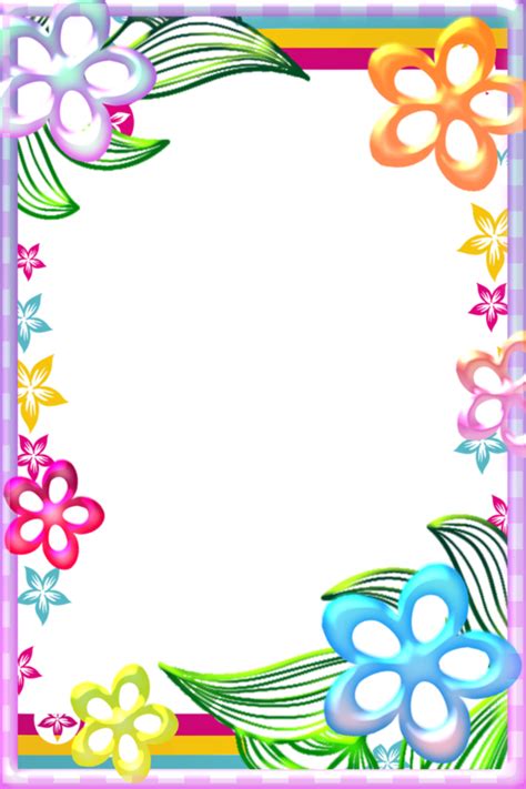 Bordes Para Hojas A4 Flowers A4 Page Borders Sb10393 Sparklebox