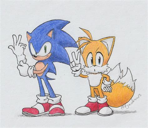 I Colored My Drawings Of My Ideal Sonic And Tails Designs Hope You