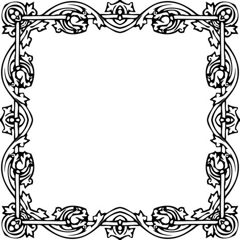 Victorian Border Frame Png Victorian Border Frame Png Transparent Free Images And Photos Finder