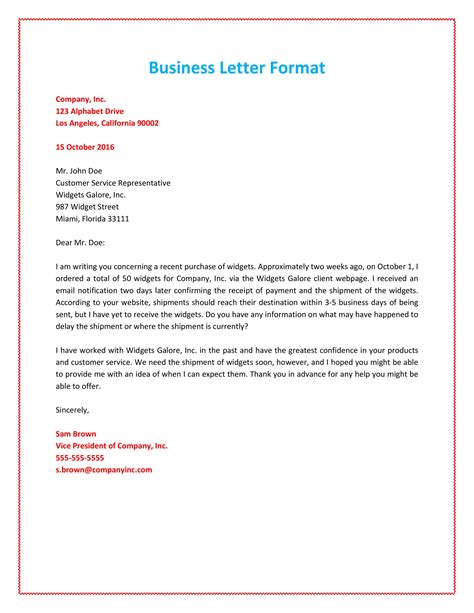 35 Formal Business Letter Format Templates And Examples Template Lab