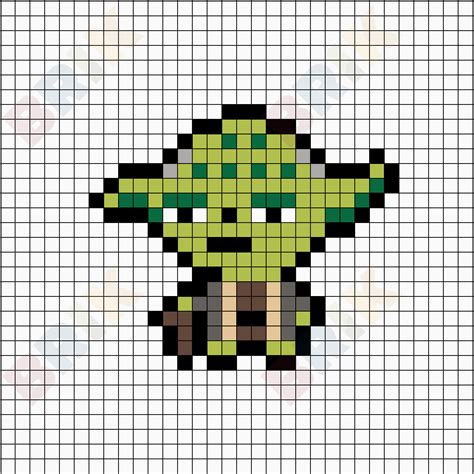 Star Wars Pixel Art Bébé Yoda Its Free To Use And Simple Too