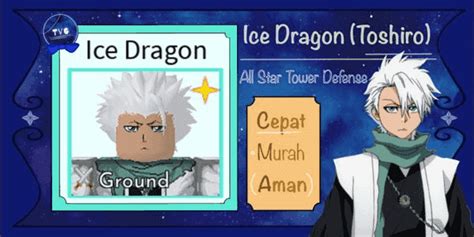 Beli Item Ice Dragon Toshiro All Star Tower Defense Astd Roblox