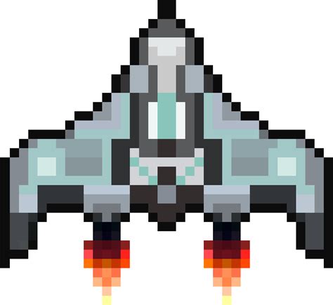 Download Hd Vector Spaces Ship 8 Bit Spaceship Sprite Transparent Png