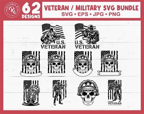 Veteran Svg Bundle Military Svg Bundle Patriotic Svg Etsy