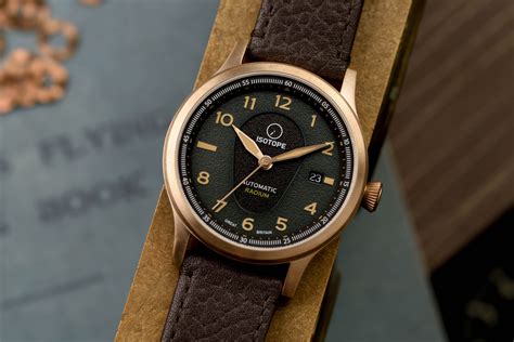 Introducing Isotope Watches Old Radium Bronze Pilot Collection