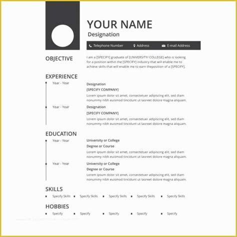 Free Resume Templates That Are Actually Free Of 30 Free Resume Builder