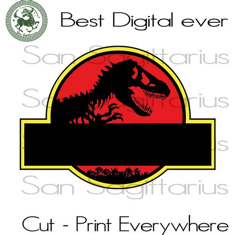 Jurassic Park Customized Best T For Kids Svg Files For Cricut