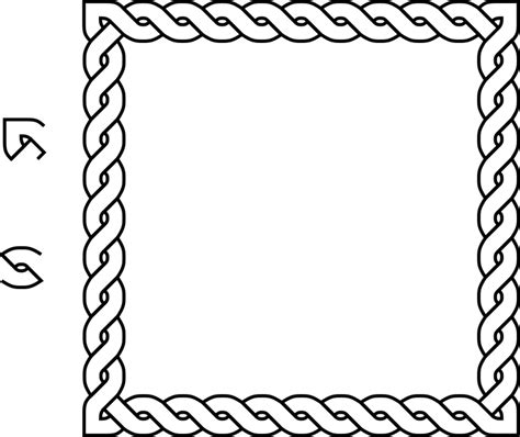 Rope Border Square Openclipart