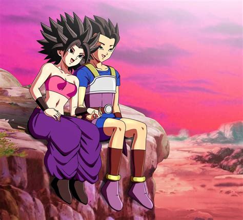 Commission Caulifla And Cabba In Planet Sadala By Foxybulma Anime