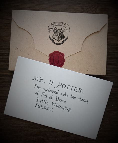 Printable Hogwarts Envelopes Acceptance Letter Harry Potter Etsy