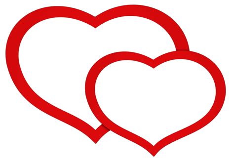 Transparent Red Double Hearts Png Clipart Picture Clip Art Free Clip