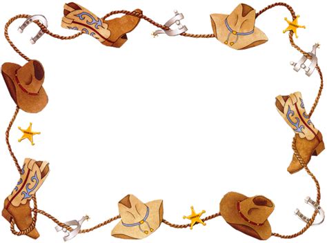 Cowboy Border Clip Art Clipart Best