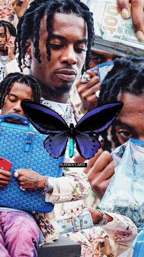 21 savage, young thug, playboi carti front campaign for adidas crazy. 67 Playboi Carti Collage Wallpaper Iphone