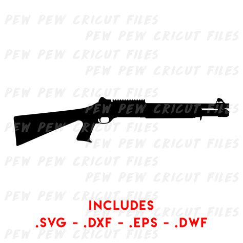 Buy Benelli M4 Shotgun Silhouette Svg Gun Cricut Files Benelli