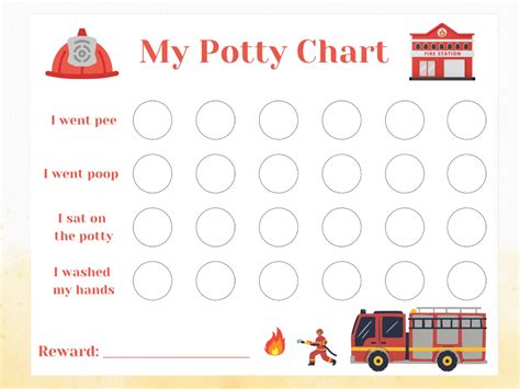 Potty Training Chart Boys Potty Charts Bundle Potty Chart Etsy