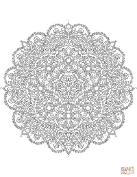 40 Difficult Mandala Coloring Pages For Adults