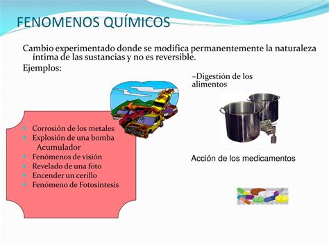 Ejemplos De Fenomenos Quimicos Modelos Muestras Y Caracteristicas